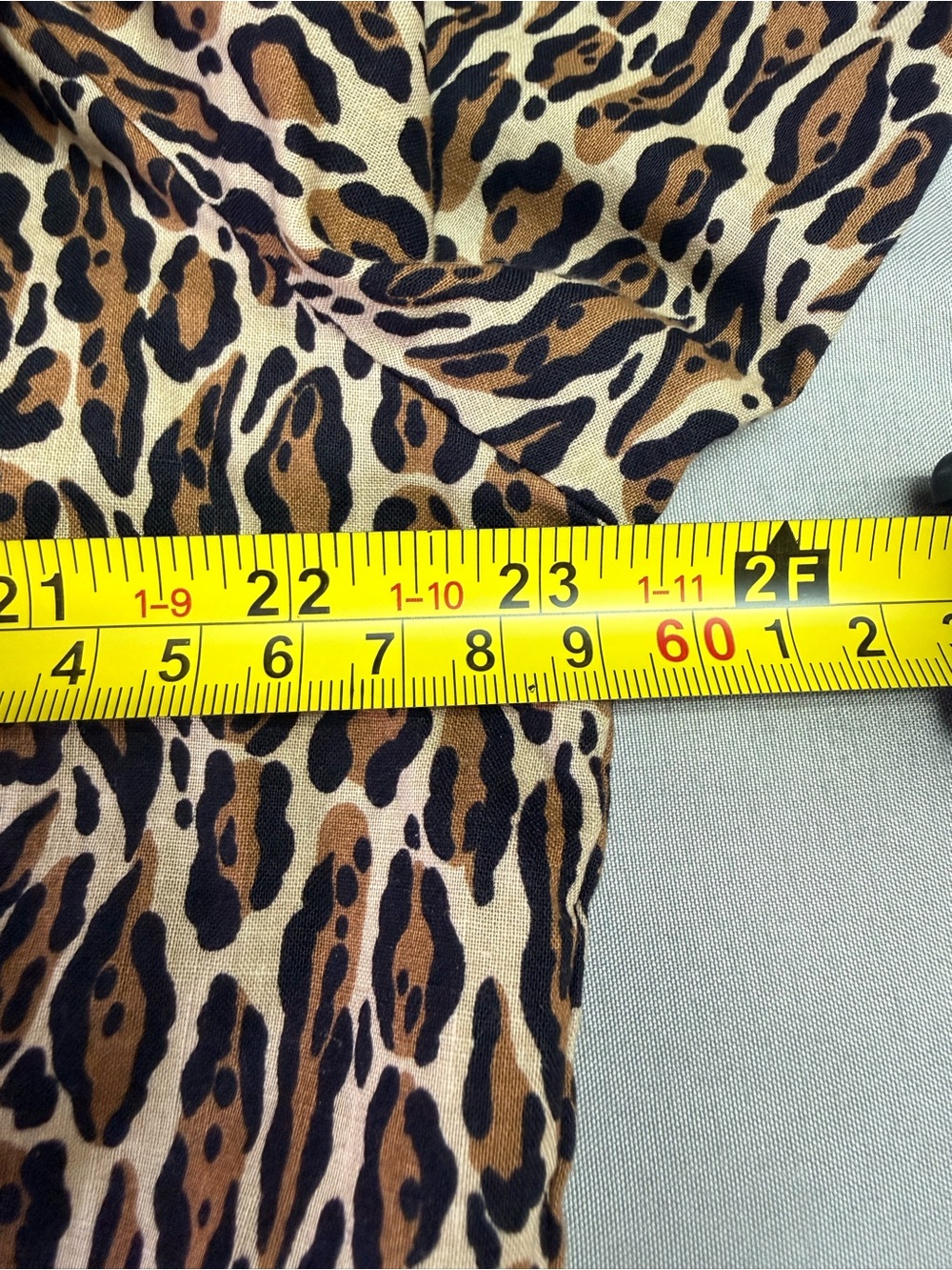 David Brown Vintage 70s Small Animal Print 100% Cotton Maxi Dress Boho Prairie - Picture 10 of 13